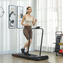 HOMCOM Foldable Walking Treadmill W/ LED Display
