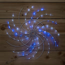 50cm Light Up Christmas Catherine Wheel With 96 Blue And White LEDs