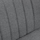 HOMCOM 46" Loveseat Sofa 2 Seater Sofa with Padded Seat, Grey
