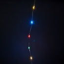 50 LED 2.5m Premier MicroBrights Indoor Outdoor Christmas Multi Function Battery Operated Lights with Timer on Pin Wire in Multicoloured