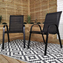 Outdoor 4 Person Rectangular Glass Top Garden Dining Table Chairs With Grey Havana Parasol and Base Set
