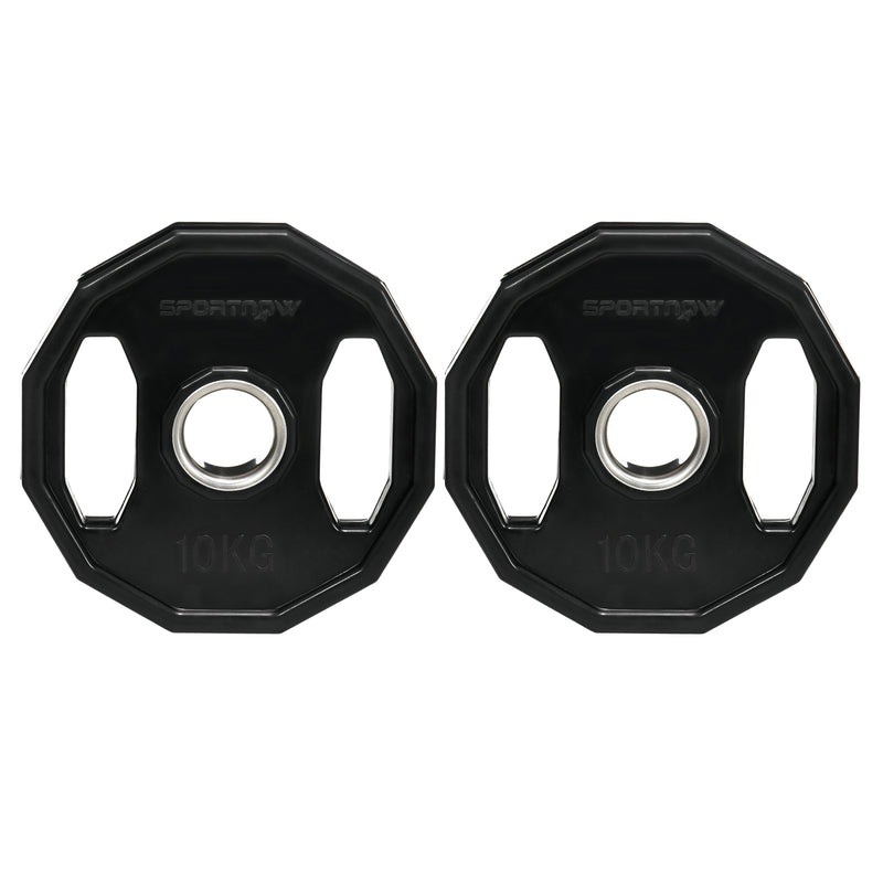 SPORTNOW Olympic Weight Plates Set With 2inch - 5cm Holes For Home Gym