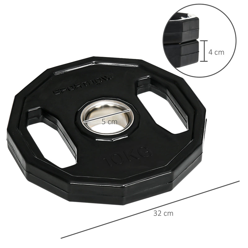 SPORTNOW Olympic Weight Plates Set With 2inch - 5cm Holes For Home Gym