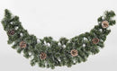 90cm Snow King Fir Christmas Swag Garland with Pine Cones & Snow Tips