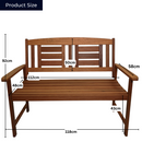 Outdoor 4 Person Folding Rectangular Wooden Garden Patio Dining Table and 2 Benches Set