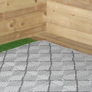 1.5m X 2.1m Alexandria Large Outdoor Alfresco Patio Rug Mat In Grey