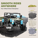 AIYAPLAY 12V Kids Ride on Car, Kids UTV with Electric Dump Bed, Green