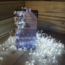 1000 LED 20m Premier Tree Ultra Brights Indoor Outdoor Multifunction Christmas Lights with Timer on Green Wire in Cool White
