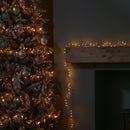 18.7m 750 LED TreeBrights Christmas String Lights with Timer in Vintage Gold and Red on Clear Cable