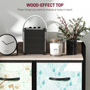 HOMCOM 5-Drawer Chest of Drawers, Fabric Dresser with Open Shelf