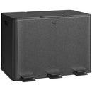 HOMCOM 3 x 20L Triple Kitchen Bin Pedal Bin for Recycling and Waste, Black