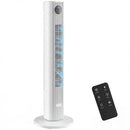 HOMCOM 28dB Tower Fan For Bedroom, 26 Ft/s Velocity Standing Fan, White