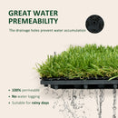 Outsunny 10-Piece Artificial Grass Set, Weatherproof Turf Tiles, Outdoor Carpet
