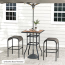 3-Piece Patio Dining Set for Lawn Yard Poolside Garden