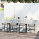 3-Piece Patio Dining Set for Lawn Yard Poolside Garden