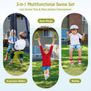 3-in-1 Multifunctional A-Frame Swing Set