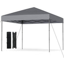 300 X 295 Cm Pop Up Canopy Tent With Portable Carrying Bag And Wind Ropes-Grey