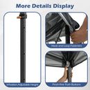300 X 295 Cm Pop Up Canopy Tent With Portable Carrying Bag And Wind Ropes-Grey