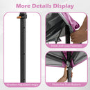 300 X 295 Cm Pop Up Canopy Tent With Portable Carrying Bag And Wind Ropes-Pink