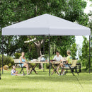 300 X 295 Cm Pop Up Canopy Tent With Portable Carrying Bag And Wind Ropes-White