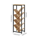 Livingandhome 9-Tier Floor Standing Tree Bookshelf Storage Rack