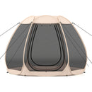 300 X 275 CM Foldable Outdoor Screened Camping Tent Gazebo-Sand Color