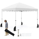 300 X 300 Cm Pop Up Canopy Tent With Wheeled Bag-White
