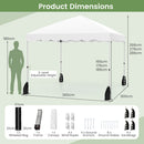 300 X 300 Cm Pop Up Canopy Tent With Wheeled Bag-White