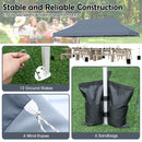 300 X 600 Cm Pop Up Canopy Tent With Carry Bag And 6 Sandbags-Grey