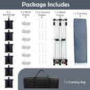 300 X 600 Cm Pop Up Canopy Tent With Carry Bag And 6 Sandbags-Grey