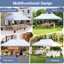 300 x 600 cm Pop up Canopy Tent with Carry Bag and 6 Sandbags-White