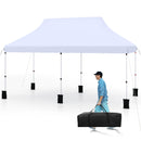 300 x 600 cm Pop up Canopy Tent with Carry Bag and 6 Sandbags-White