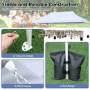 300 x 600 cm Pop up Canopy Tent with Carry Bag and 6 Sandbags-White