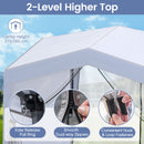 302 x 302 cm Pop up Canopy Tent with Removable Sidewalls-White