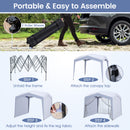 302 x 302 cm Pop up Canopy Tent with Removable Sidewalls-White