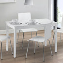 Taku Dining Table 1.1m - Satin White