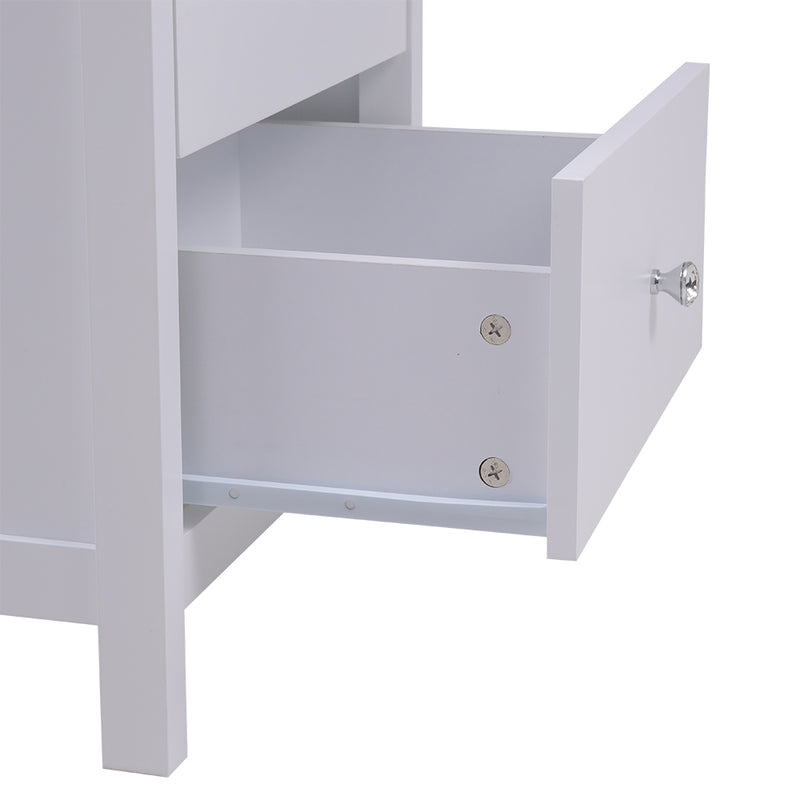 Cottonfy UK Wooden Storage Cabinet with 2 Drawers