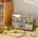 HOMCOM 5 Tier Food Dehydrator, 245W for Drying Fruit, Meat, Vegetable, White