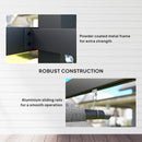 Outsunny 3 X 4m Metal Pergola With Retractable Roof And Roller Shade