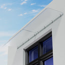 Garden Sanctuary Frosted Window Door Awning Canopy