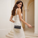 Modishion Rhinestone Evening Clutch Bag With Crossbody Shoulder Chain