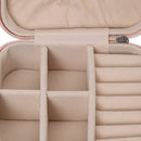 Sheonly Portable Small Faux Leather Jewellery Box