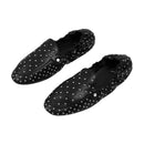 Studded Slip-on Loafers - Black