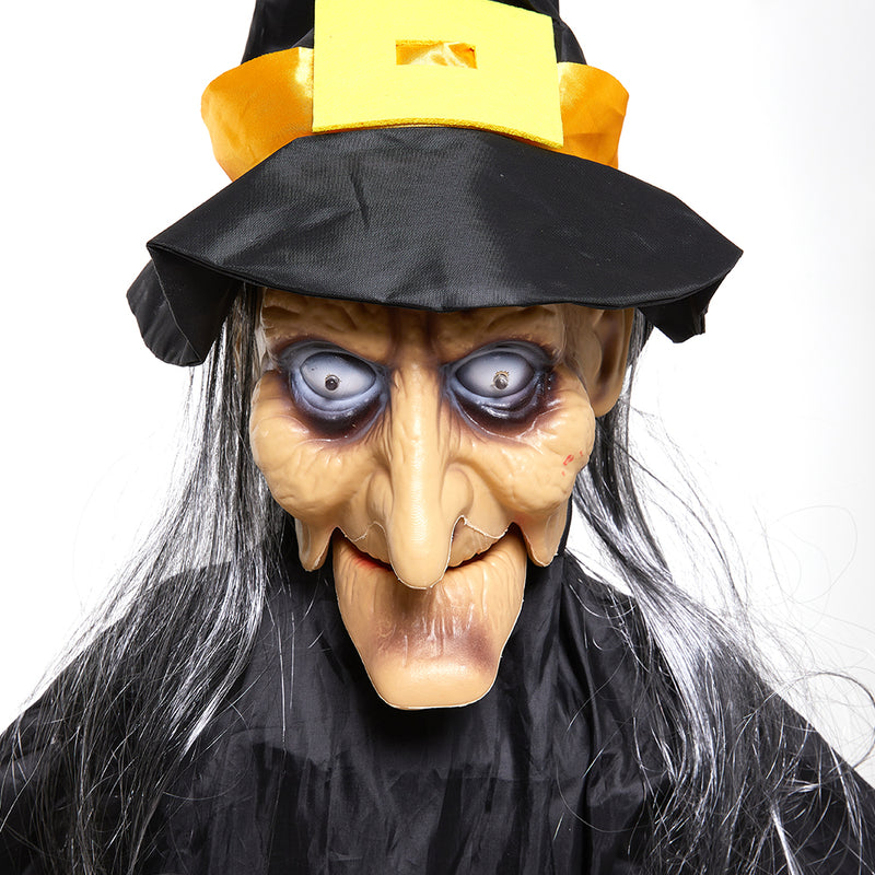 Hanging Witch With Glowing Eyes