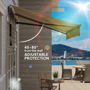 Outsunny 2.5 x 2m Electric Retractable Awning w/ Aluminium Frame