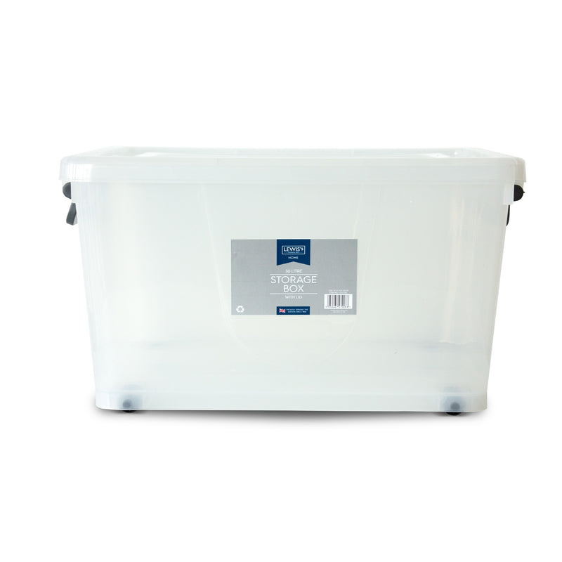 Lewis's Storage Box With Lid 30L