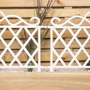27cm x 48cm  Plastic Garden Border Fence Edging with Lattice Design