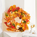Autumn Harvest Wreath With LED Lights