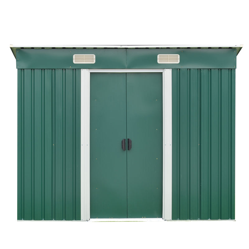 Livingandhome Compact Metal Storage Tool Shed For Garden Patio