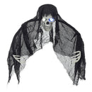 Halloween Hanging Skull Ghost with Light-Up Eyes